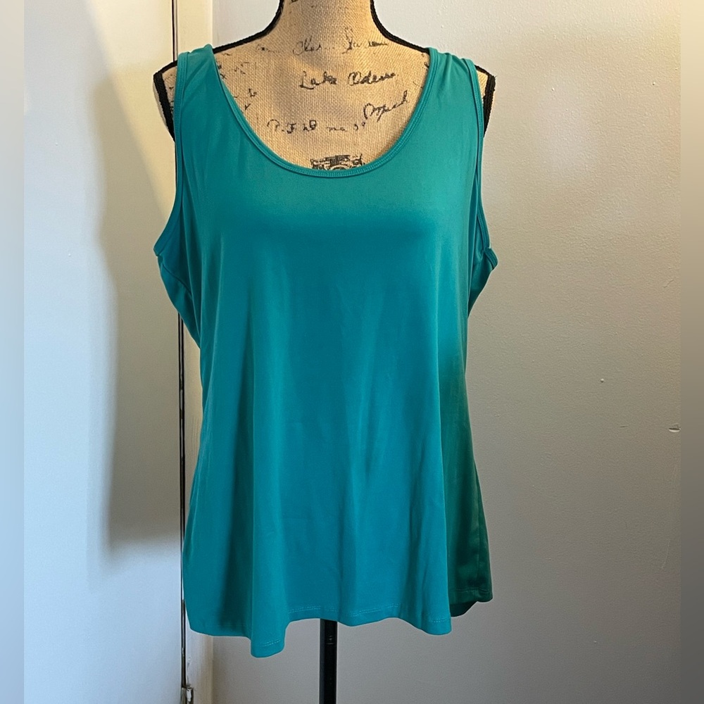 Everyday Breezy Scoop Neck Tank - Teal